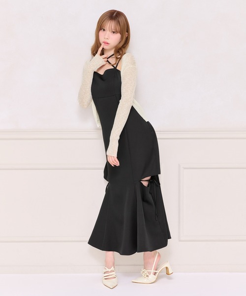 apres jour（アプレジュール）の「デザインキャミワンピース（ワンピース・レディース・ブラック系その他/ブラウン系その他/ブラック・X-LARGE/MEDIUM/SMALL）」の8枚目の写真