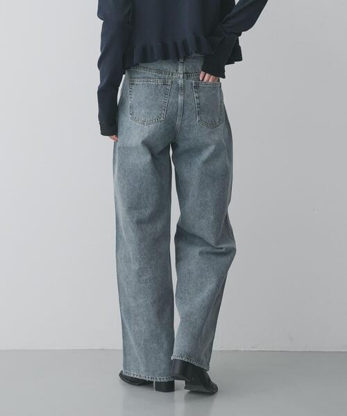 SENSE OF PLACE by URBAN RESEARCH（センスオブプレイスバイアーバンリサーチ）の「ストレートレッグデニム（デニムパンツ・レディース・ブラック/ベージュ/インディゴブルー・MEDIUM/SMALL）」の6枚目の写真