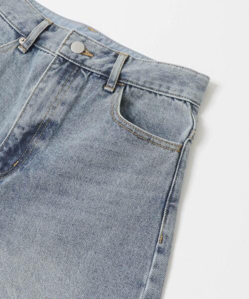 SENSE OF PLACE by URBAN RESEARCH（センスオブプレイスバイアーバンリサーチ）の「ストレートレッグデニム（デニムパンツ・レディース・ブラック/ベージュ/インディゴブルー・MEDIUM/SMALL）」の10枚目の写真