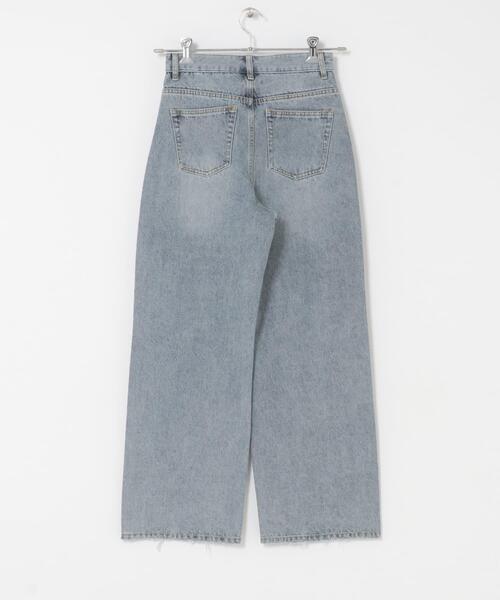 SENSE OF PLACE by URBAN RESEARCH（センスオブプレイスバイアーバンリサーチ）の「ストレートレッグデニム（デニムパンツ・レディース・ブラック/ベージュ/インディゴブルー・MEDIUM/SMALL）」の11枚目の写真