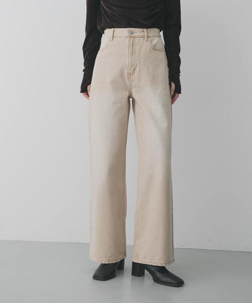 SENSE OF PLACE by URBAN RESEARCH（センスオブプレイスバイアーバンリサーチ）の「ストレートレッグデニム（デニムパンツ・レディース・ブラック/ベージュ/インディゴブルー・MEDIUM/SMALL）」の21枚目の写真