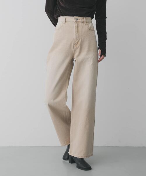 SENSE OF PLACE by URBAN RESEARCH（センスオブプレイスバイアーバンリサーチ）の「ストレートレッグデニム（デニムパンツ・レディース・ブラック/ベージュ/インディゴブルー・MEDIUM/SMALL）」の22枚目の写真