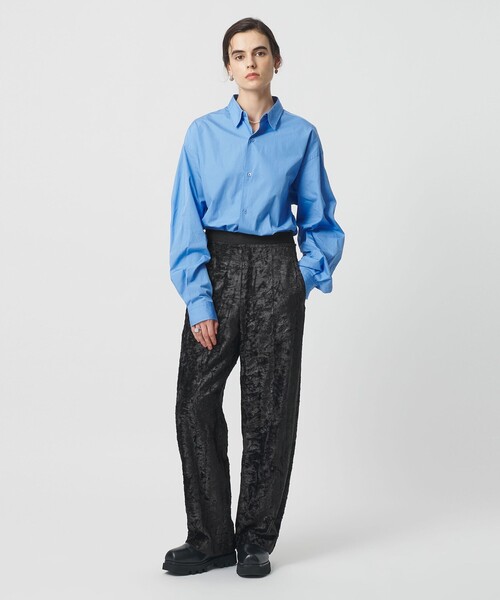 H BEAUTY&YOUTH UNITED ARROWS(エイチビューティーアンドユースユナイテッドアローズ)の「<H>レーヨンシール パンツ(その他パンツ・レディース・ダークグレー/ブラウン系・M/S)」の1枚目の写真