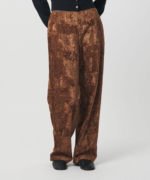 H BEAUTY&YOUTH UNITED ARROWS(エイチビューティーアンドユースユナイテッドアローズ)の「<H>レーヨンシール パンツ(その他パンツ・レディース・ダークグレー/ブラウン系・M/S)」の6枚目の写真