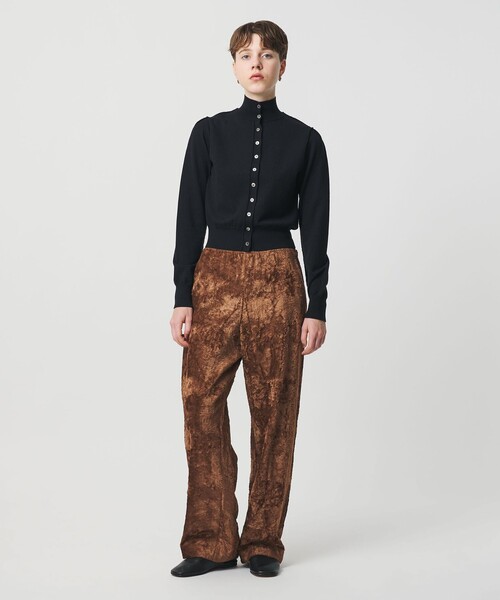 H BEAUTY&YOUTH UNITED ARROWS(エイチビューティーアンドユースユナイテッドアローズ)の「<H>レーヨンシール パンツ(その他パンツ・レディース・ダークグレー/ブラウン系・M/S)」の7枚目の写真