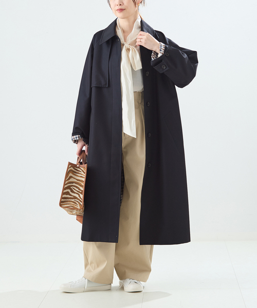 【別注】Aquascutum×LESSAGE ステンカラーコート 別注】Aquascutum×LESSAGE ステンカラーコート（ステンカラーコート