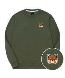 レッサーパンダ刺繍特厚裏毛スウェット