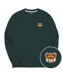 レッサーパンダ刺繍特厚裏毛スウェット