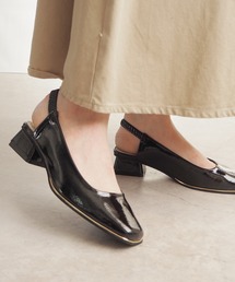 セール】【HEART COLLECTION】シフォンリボンハートミュールパンプス