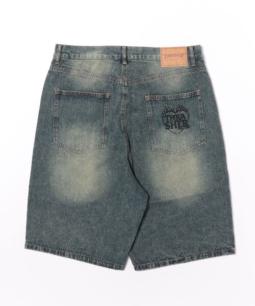 THRASHER（スラッシャー）の「THRASHER/スラッシャー ハーフパンツ ショートパンツ ショーツ デニム 262TH1SP087（デニムパンツ・メンズ・ネイビー/ブラック・L/M）」の18枚目の写真