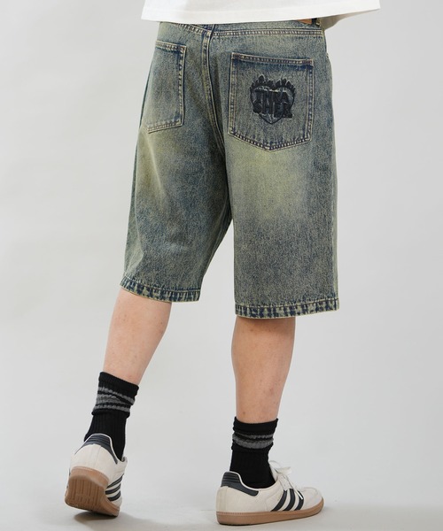 THRASHER（スラッシャー）の「THRASHER/スラッシャー ハーフパンツ ショートパンツ ショーツ デニム 262TH1SP087（デニムパンツ・メンズ・ネイビー/ブラック・L/M）」の2枚目の写真