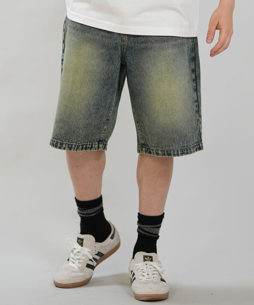 THRASHER（スラッシャー）の「THRASHER/スラッシャー ハーフパンツ ショートパンツ ショーツ デニム 262TH1SP087（デニムパンツ・メンズ・ネイビー/ブラック・L/M）」の12枚目の写真