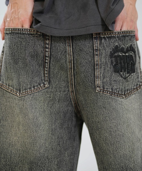 THRASHER（スラッシャー）の「THRASHER/スラッシャー ハーフパンツ ショートパンツ ショーツ デニム 262TH1SP087（デニムパンツ・メンズ・ネイビー/ブラック・L/M）」の10枚目の写真