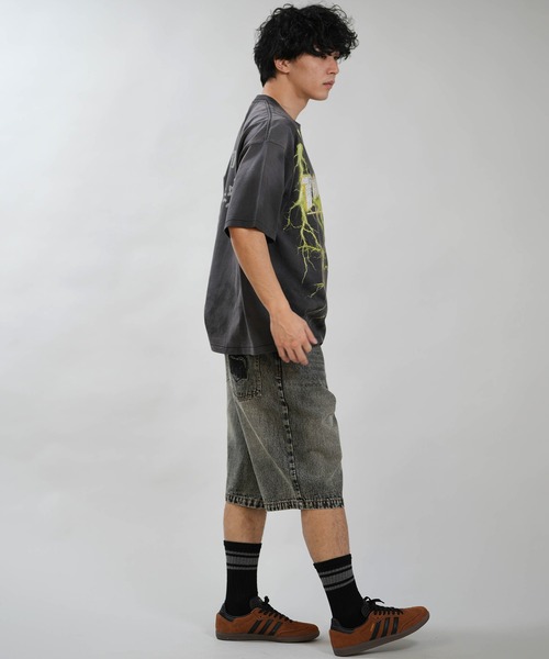 THRASHER（スラッシャー）の「THRASHER/スラッシャー ハーフパンツ ショートパンツ ショーツ デニム 262TH1SP087（デニムパンツ・メンズ・ネイビー/ブラック・L/M）」の8枚目の写真