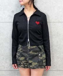 FUN(me Jane)（ファン）の「ジップラメプルオーバー（Tシャツ/カットソー）」