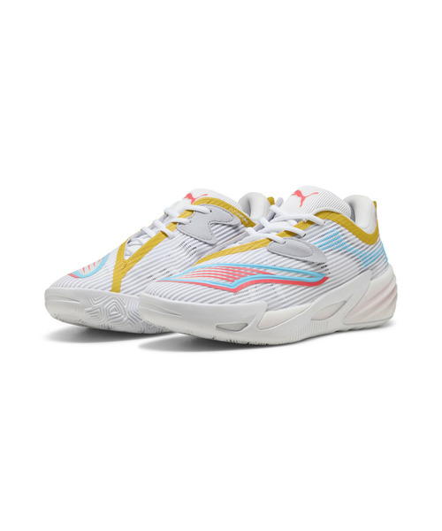 PUMA(プーマ)の「PUMA プーマ メンズ オールプロ ニトロ 2 バスケットボールシューズ(スニーカー・メンズ・ホワイト系その他/ホワイト×ピンク・25.0cm/25.5cm/27.5cm/28.0cm/28.5cm/26.0cm/26.5cm/27.0cm/29.0cm)」の3枚目の写真