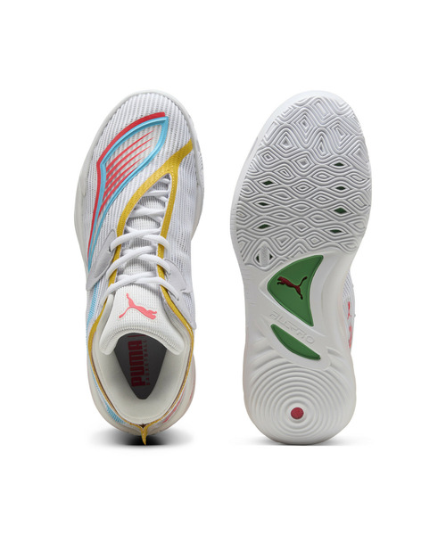 PUMA(プーマ)の「PUMA プーマ メンズ オールプロ ニトロ 2 バスケットボールシューズ(スニーカー・メンズ・ホワイト系その他/ホワイト×ピンク・25.0cm/25.5cm/27.5cm/28.0cm/28.5cm/26.0cm/26.5cm/27.0cm/29.0cm)」の5枚目の写真