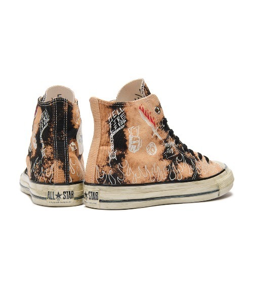 CONVERSE(コンバース)の「CONVERSE ALL STAR AGED 87 HC HI / STRANGER THINGS 5(コンバース オールスター エイジド 87 HC HI / ストレンジャー・シングス 5)(スニーカー・メンズ・ナチュラル/ブラック系・25.5cm/26cm/26.5cm/27cm/27.5cm/28cm/29cm/23cm/23.5cm/24cm/24.5cm/25cm)」の3枚目の写真