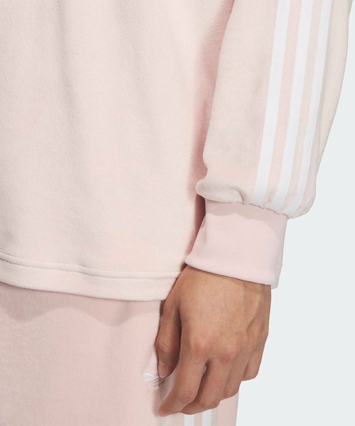 adidas(アディダス)の「ベロア長袖ポロシャツ / アディダスオリジナルス adidas Originals(ポロシャツ・メンズ・ブルー/ブラック/ピンク・SMALL/XX-SMALL/X-LARGE/3XL/XX-LARGE/LARGE/MEDIUM/X-SMALL)」の6枚目の写真