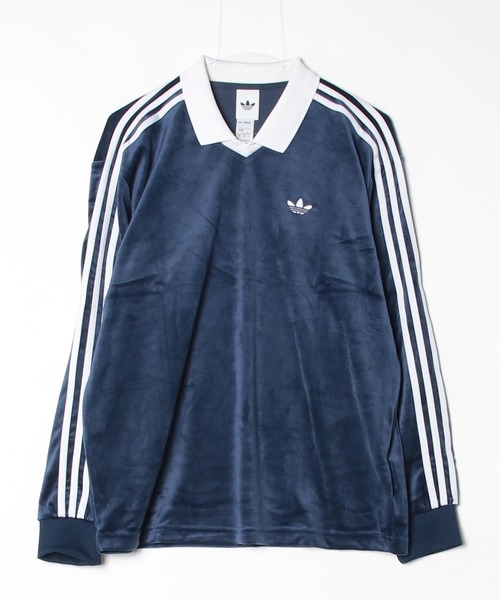 アディダス Alexander Wang ベロアロゴ ポロ 長袖トップ NWT adidas Originals by Alexander Wang Velour Logo Polo Long