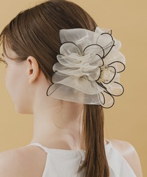 TOGA PULLA/トーガプルラ】Concho leather barrette/コンチョレザー