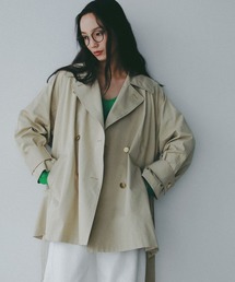 A part by | 【Sサイス展開】キンボタンミディトレンチ(トレンチコート)