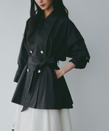 A part by | 【Sサイス展開】キンボタンミディトレンチ(トレンチコート)