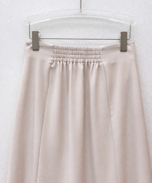 SAISON DE PAPILLON（セゾンドパピヨン）の「【2026SS新作】レーディス 裾フリル アシンメトリー 二段フリル スカート ハイウエスト スタイルアップ（スカート・レディース・ブラック/ベージュ・L/M/S）」の22枚目の写真