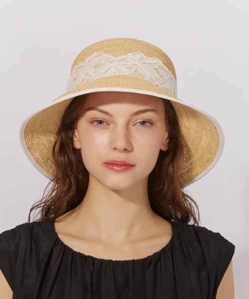 Chapeau d' O Raffia Lace Bucket / シャポードオー（ハット