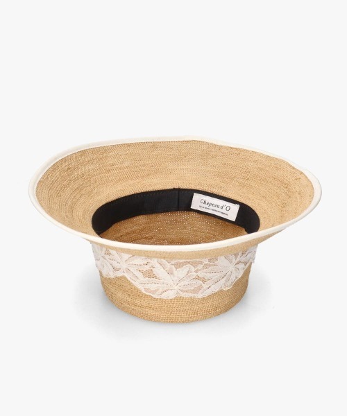 Chapeau d' O(シャポードオー)の「Chapeau d' O Raffia Lace Bucket / シャポードオー(ハット・レディース・ホワイト/ブラック・M/57.5cm)」の12枚目の写真