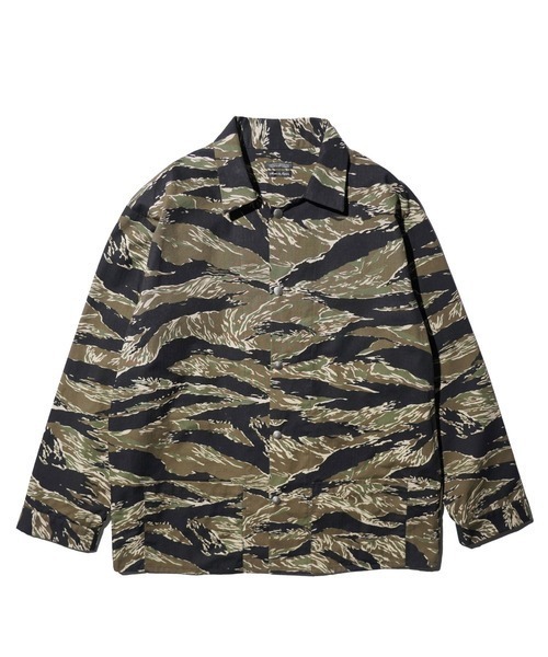 SUNNY SPORTS(サニースポーツ)の「SUNNY SPORTS サニースポーツ / PRINTED COVER JACKET(カバーオール・メンズ・レオパード/タイガーカモ/カモフラージュ・LARGE/MEDIUM)」の3枚目の写真