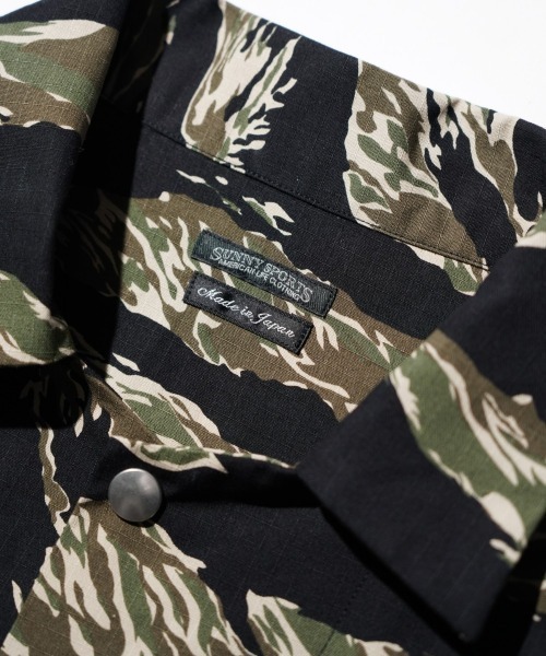 SUNNY SPORTS(サニースポーツ)の「SUNNY SPORTS サニースポーツ / PRINTED COVER JACKET(カバーオール・メンズ・レオパード/タイガーカモ/カモフラージュ・LARGE/MEDIUM)」の21枚目の写真