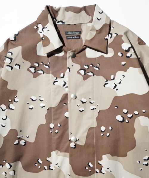 SUNNY SPORTS(サニースポーツ)の「SUNNY SPORTS サニースポーツ / PRINTED COVER JACKET(カバーオール・メンズ・レオパード/タイガーカモ/カモフラージュ・LARGE/MEDIUM)」の10枚目の写真