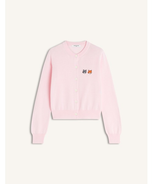 Maison Kitsune(メゾンキツネ)の「DOUBLE FOX HEAD REGULAR CARDIGAN(カーディガン/ボレロ・レディース・ピンクベージュ/ホワイト系その他・XS/S/M/L)」の1枚目の写真