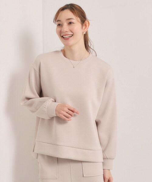 ITS'DEMO（イッツデモ）の「【洗濯機OK／花粉防止】ダンボールプルオーバー（Tシャツ/カットソー・レディース・ナチュラル/ブラック/アイボリー・00）」の3枚目の写真