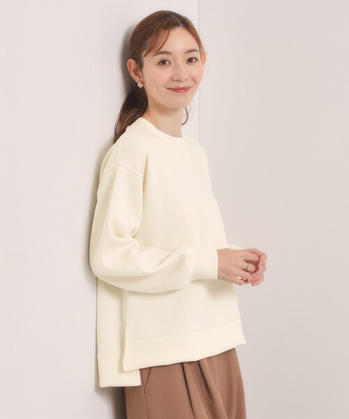 ITS'DEMO（イッツデモ）の「【洗濯機OK／花粉防止】ダンボールプルオーバー（Tシャツ/カットソー・レディース・ナチュラル/ブラック/アイボリー・00）」の4枚目の写真