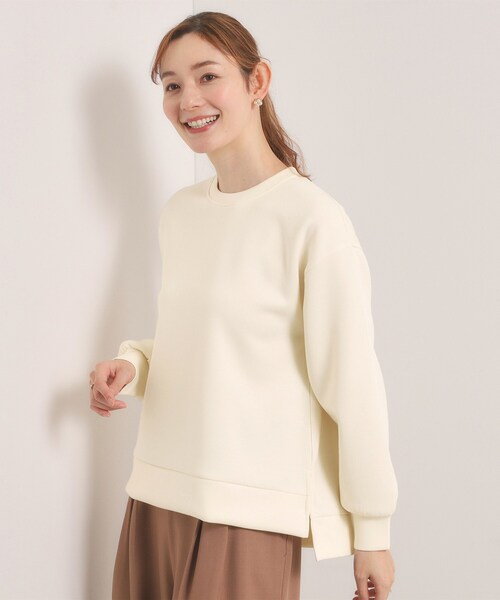 ITS'DEMO（イッツデモ）の「【洗濯機OK／花粉防止】ダンボールプルオーバー（Tシャツ/カットソー・レディース・ナチュラル/ブラック/アイボリー・00）」の5枚目の写真