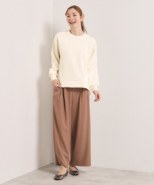 ITS'DEMO（イッツデモ）の「【洗濯機OK／花粉防止】ダンボールプルオーバー（Tシャツ/カットソー・レディース・ナチュラル/ブラック/アイボリー・00）」の6枚目の写真