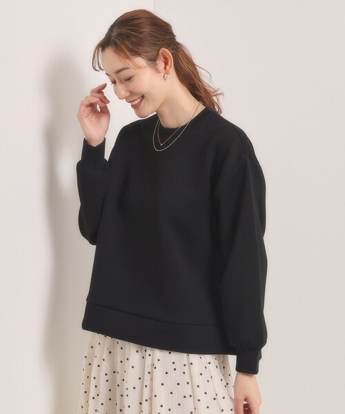 ITS'DEMO（イッツデモ）の「【洗濯機OK／花粉防止】ダンボールプルオーバー（Tシャツ/カットソー・レディース・ナチュラル/ブラック/アイボリー・00）」の9枚目の写真