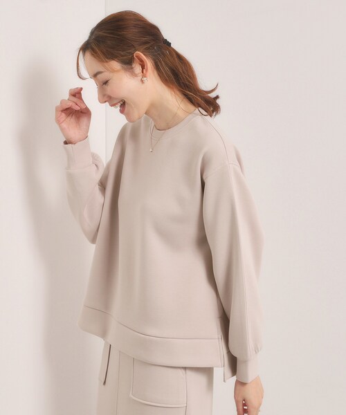 ITS'DEMO（イッツデモ）の「【洗濯機OK／花粉防止】ダンボールプルオーバー（Tシャツ/カットソー・レディース・ナチュラル/ブラック/アイボリー・00）」の12枚目の写真