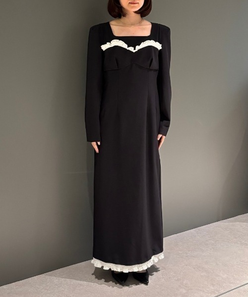 フリルトリムロングドレス / frills trim long dress(ドレス フリルトリムロングドレス / frills trim long dress(ドレス