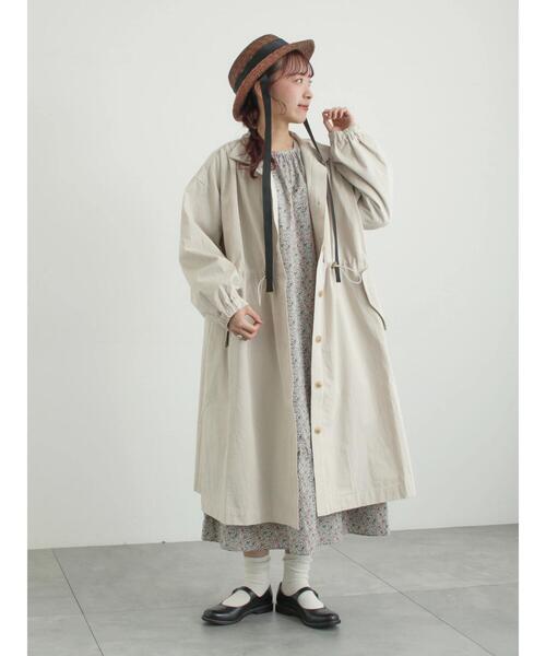 TSUHARU by Samansa Mos2(ツハルバイサマンサモスモス)の「ウエストドロストロングコート(その他アウター・レディース・ベージュ/グリーン・F)」の4枚目の写真