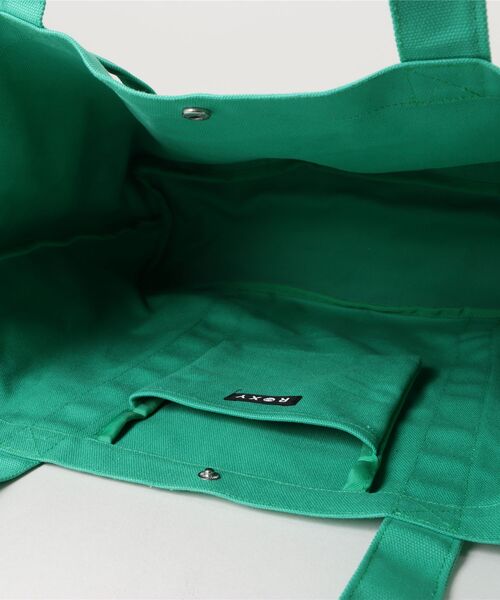 ROXY（ロキシー）の「ROXY ウィメンズ SOLUNA TOTE トートバッグ 【2026年春夏モデル】/ロキシーコットントートバッグ（トートバッグ・レディース・ブラック/ホワイト/ピンク/ターコイズブルー・FREE）」の7枚目の写真