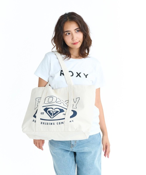 ROXY（ロキシー）の「ROXY ウィメンズ SOLUNA TOTE トートバッグ 【2026年春夏モデル】/ロキシーコットントートバッグ（トートバッグ・レディース・ブラック/ホワイト/ピンク/ターコイズブルー・FREE）」の17枚目の写真