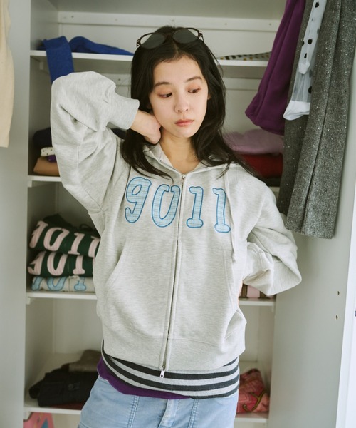 NO.9011☆gull zip hoodie**芽心（パーカー）｜common gull products