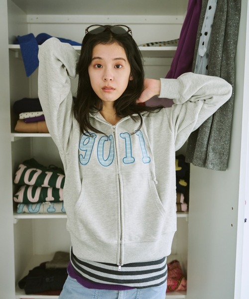 NO.9011☆gull zip hoodie**芽心（パーカー）｜common gull products