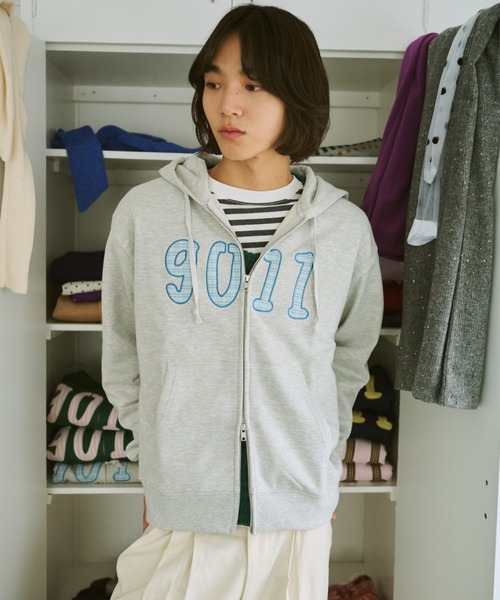 NO.9011☆gull zip hoodie**芽心（パーカー）｜common gull products