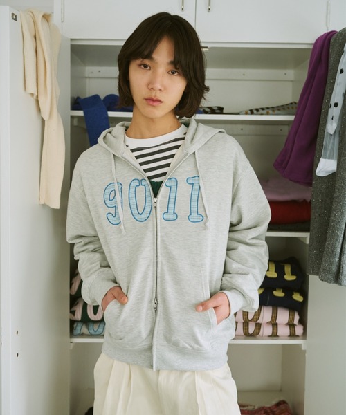 NO.9011☆gull zip hoodie**芽心（パーカー）｜common gull products