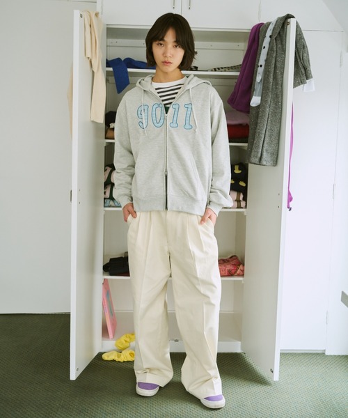 NO.9011☆gull zip hoodie**芽心（パーカー）｜common gull products