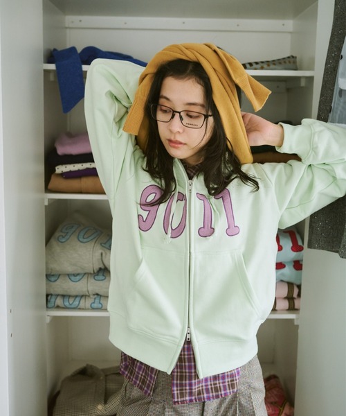 NO.9011☆gull zip hoodie**芽心（パーカー）｜common gull products